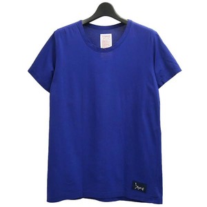 Gipsy 「Y’s」 2017ss ブルー コットン クルーネック カットソー　17ss ジプシー ワイズ Yohji Yamamoto Tシャツ 青 ロゴ 刺繍