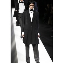 Yohji Yamamoto FEMME 2007ss ウール バックレイヤード ロング ジャケット　07ss ファム サマーウール １B チェスター コート_画像3