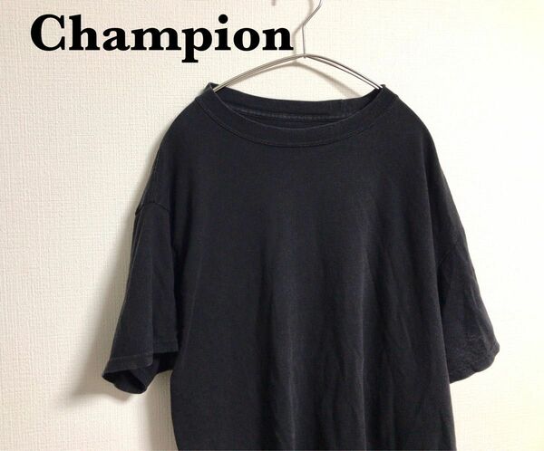 古着　Champion チャンピオン　無地　半袖　Tシャツ　カットソー　ユニセックス 