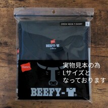 新品未使用 ヘインズ ビーフィー 半袖Tシャツ 黒 Sサイズ 国内正規品 男女兼用 Hanes BEEFY H5180 ブラック_画像10