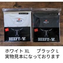 新品未使用 ヘインズ ビーフィー 半袖Tシャツ 白黒 Mサイズ 2枚セット 国内正規品 男女兼用 Hanes BEEFY H5180 ホワイト ブラック_画像9