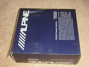  Alpine cassette deck cassette receiver 7523J new goods unused goods. original box manual written guarantee attaching .. antique Vintage 