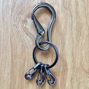 未使用 URBAN RESEARCH Triple Carabiner Keyholder アーバンリサーチ 3連カラビナ キーホルダー 亜鉛合金 日本製 EDC エブリデイキャリー