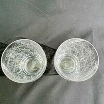 【 未使用 】 Baccarat ローハン 樽型 グラス バカラ クリスタル 食器 アンティーク ショットグラス タンブラー エッチング模様 グビュー_画像4