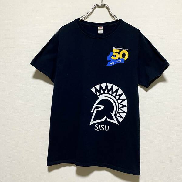 アメリカ古着　サンノゼ州立大学　カレッジプリント　半袖　Tシャツ　50周年記念　Sサイズ　コットン　【P65】