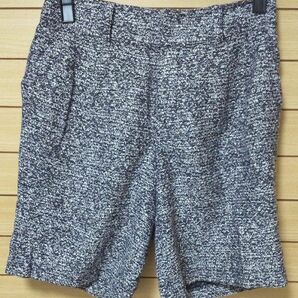 セール☆美品☆ベルメゾン スタイルノート サマーツイードパンツ ショートパンツ ハーフパンツ 膝丈 ツイード