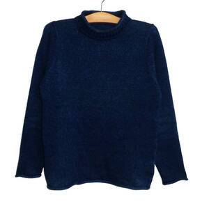 ⑧美品◆SOPHNET. ソフネット 13AW INDIGO COTTON KNITインディゴ染 切りっぱなし コットンニット プルオーバー セーター Sサイズ