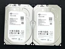 【送料無料】 2個セット ★ 2TB ★　ST2000VM006　/　Seagate【使用時間：4 h＆ 3 h】2022年製　新品同様　3.5インチ内蔵HDD SATA_画像1