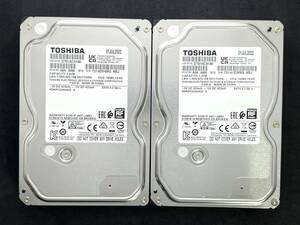 【送料無料】2個セット ★ 1TB ★ 東芝 / DT01ACA100 【使用時間：2ｈ＆28ｈ】2022年製　新品同様　3.5インチ 内蔵HDD　SATA　TOSHIBA