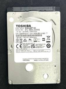 【送料無料】 ★ 1TB ★　TOSHIBA　/　MQ04ABF100　【使用時間：30ｈ】　2022年製　稼働極少　2.5インチ 内蔵HDD　7mm厚/SATA　東芝