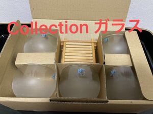 Collection ガラス食器　冷茶グラス　茶托付き　5客