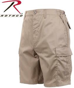 【新品 激安！】ロスコ　 Rothco 65203 KHAKI Military BDU Combat Cargo Shorts