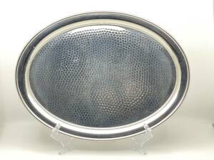 OLD HALL オールドホール WARWICK Hammered Large Oval Tray ワーリック ハマード 大型楕円トレイ 年1953-59 *T511