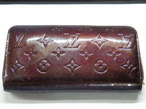 172D303H♪ 【LOUIS VUITTON】ルイヴィトン モノグラムヴェルニ ジッピーウォレット ラウンドファスナー 長財 M93522 ＊難あり＊