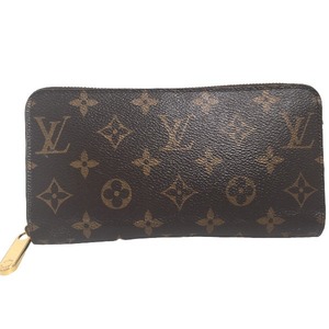 ルイヴィトン 長財布 M41895 ジッピーウォレット モノグラム ラウンドファスナー LOUIS VUITTON フューシャ ユニセックス 中古