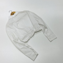 未使用品 /XS/ ZARA ホワイトノットポプリンシャツ レディース タグ カジュアル トップス フェミニン 大人可愛い レジャー デイリー ザラ_画像8