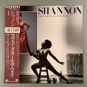 LP(日本盤)●シャノン／ラヴ・ゴーズ・オール・ザ・ウェイ●帯付良好品！