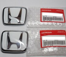 エンブレム ホワイト 未使用 純正 ホンダ S2000 AP1 フロント リア セット Hエンブレム HONDA Genuine Front Rear Emblem Set White_画像1