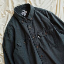 ◆OLD Carhartt ミリタリーシャツ オールド カーハート ボタンダウン 検 ブラック インディゴ 検 vintage ヴィンテージ ビンテージ ワーク_画像1