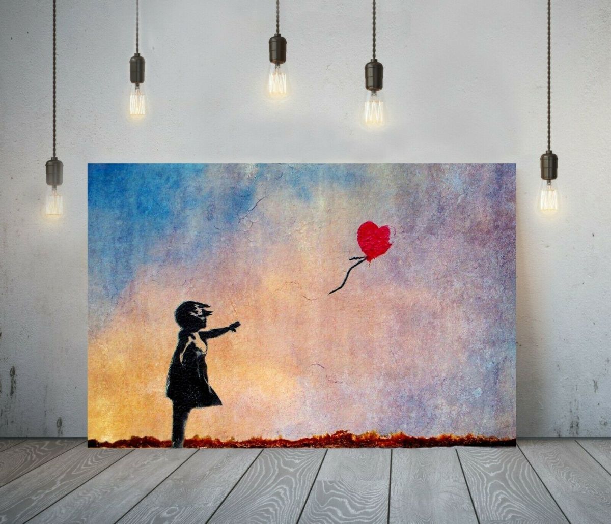 Banksy – cadre en toile de haute qualité, affiche Photo A1, panneau d'art nordique d'outre-mer, produits Photo, peinture intérieure, ballon de coucher de soleil pour fille, Documents imprimés, Affiche, autres