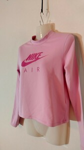 NIKE ナイキ レディース DRY-FITロングスリーブカットソー Lサイズ スウェットシャツ ピンク 長袖シャツ