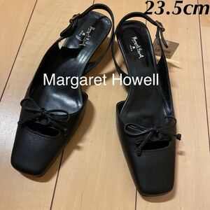 新品 17850円 Margaret Howellパンプス 23.5cm ブラック 黒 タグ付き 未使用 フォーマル 結婚式 靴 サンダル
