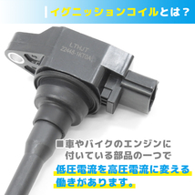 日産 ウイングロード Y12 イグニッションコイル 4本 半年保証 純正同等品 4本 22448-1KT0A 22448-JA00C 互換品 22448-ED000_画像3