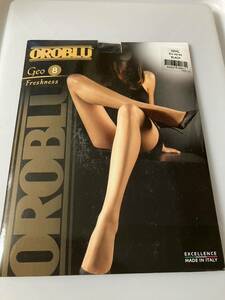 OROBLU GEO 8 freshness EU42-44 L black panty stocking パンティストッキング パンスト タイツ オロブル 高級 イタリア 8デニール