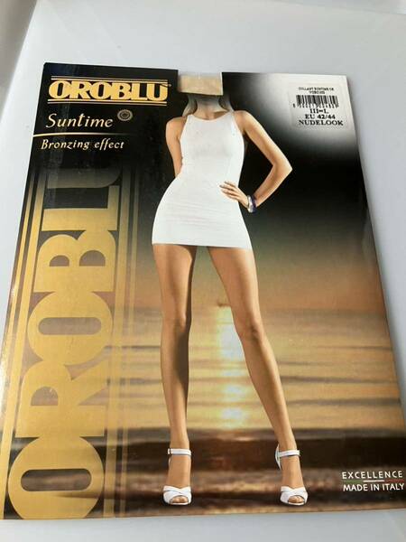 【送料無料】 OROBLU suntime bronzing effect L EU 42-44 nude look 15デニール パンティストッキング オロブル 肌色 panty stocking