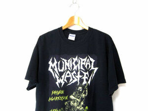 【MUNICIPAL WASTE】バンドTシャツ クロスオーバー スラッシュメタル ミュニシパルウェイスト 黒 Iron Reagan 3