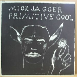 LP：ミック・ジャガー「ＰRIMITIVE ＣOOL」見本盤、プロモ・チラシあり。ローリング・ストーンズ、ジェフ・ベック