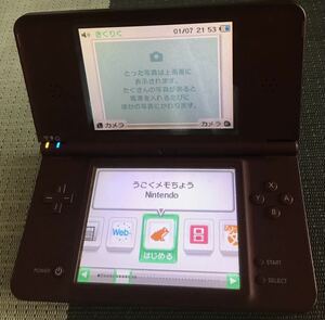 【動作確認済】Nintendo DSI LL 任天堂　ニンテンドー　ワインレッド