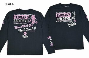 スタンダードテッドマンロングTシャツ◆TEDMAN/テッドマン ブラックXXLサイズ（サイズ46）TDLS-357 エフ商会 efu 長袖