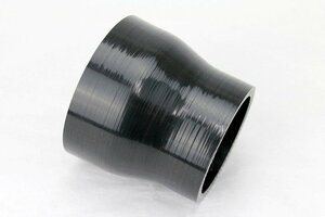 送料350円 60mm-75mm 異径ストレート 強化シリコンホース 4層 ブラック 黒 4プライ インテークホース ラジエーター ヒーター 60Φ-75Φ