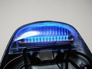 送料220円 スマートディオ Z4 AF57 AF63 スポイラー 青LEDテールランプ Dio ブルー ライブディオZX AF34 AF35 ストップランプ ブレーキ