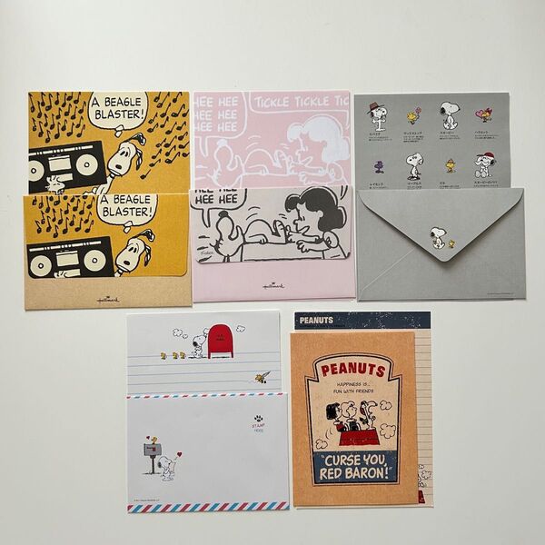 便箋 レターセット 美品 新品 可愛い スヌーピー ピーナッツ ウッドストック 昭和レトロ グッズ スヌーピー