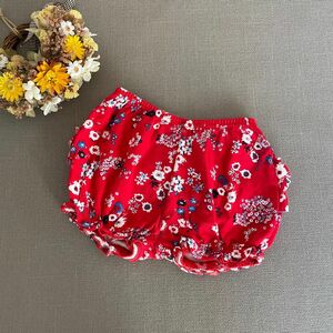 プチバトー PETIT BATEAU 花柄 かぼちゃパンツ 12m 74cm