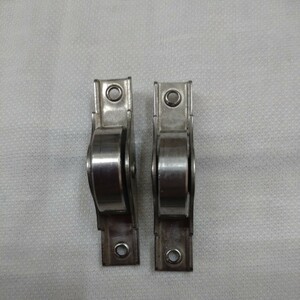 オールステンレス304製（Φ30mm ）平面戸車　ヨコツナ製（2個）未使用品