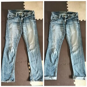 ロデオクラウンズ☆used加工♪カッコ可愛い　デニム　パンツ　25インチ