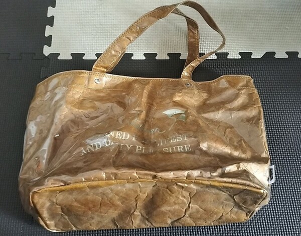 定価4990円 美品 アーノルドパーマー タイムレス 紙袋風 ナイロン トートバッグ 茶