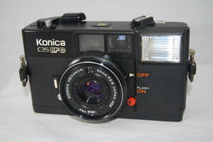 ★外観、レンズも良好★シャッター、フラッシュOK★ Konica コニカ C35 EF D HEXANON 38mm F2.8 #E-510
