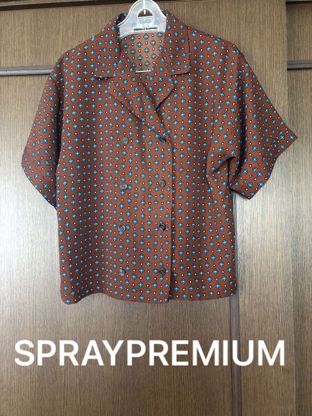 SPRAYPREMIUM 半袖シャツ 開襟 ブラウス