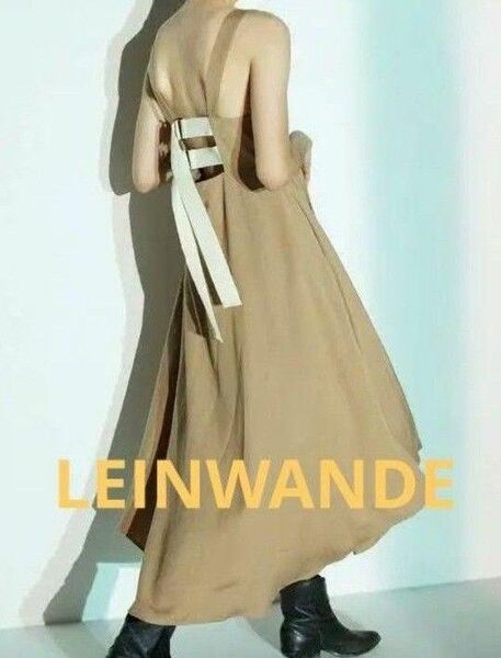 LEINWANDE ラインヴァンド Belted Linen Dress ベルテッド リネン ドレス ワンピース