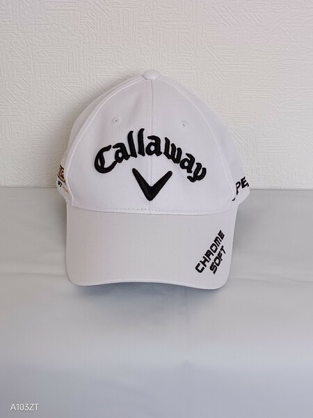 【中古品　美品】Callaway　キャロウェイ 2022モデルTOUR CS LT CAP　キャップ　野球帽　ホワイト　白　ゴルフキャップ　サイズ調節可能　