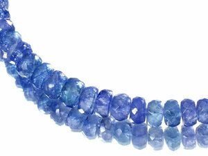 [ jewelry ultimate ] new goods super rare gem! beads cut natural tanzanite approximately 75ct SV925 Class p necklace h6059m[ free shipping ]