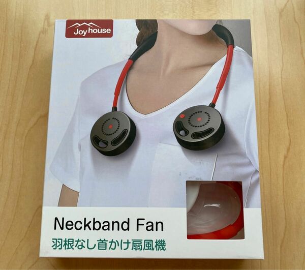 【未開封】Neckband Fan 羽根なし首かけ扇風機 Joy house