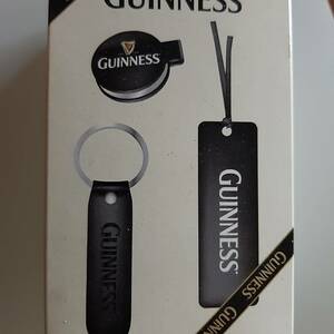 【非売品②/3点セット/送料無料】 GUINNESS ギネスビール 本革製 マグネットクリップ/キーホルダー/ブックマーカー