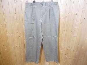 a107◆DOCKERS SIGNATURE KHAKI チノパンツ◆w34 ドッカーズ リラックスフィット ツータックチノパン ジップフライ ベージュ色 5H