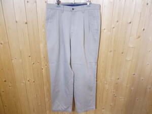 a83◆DOCKERS CLASSICFIT チノパンツ◆w33 ドッカーズ クラシックフィット ツータックチノパン ジップフライ ベージュ色 5H