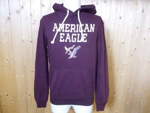 a537◆AMERICAN EAGLE OUTFITTERS VINTAGE パーカー◆サイズXS アメリカンイーグル ヴィンテージパーカー パープル色系 5H